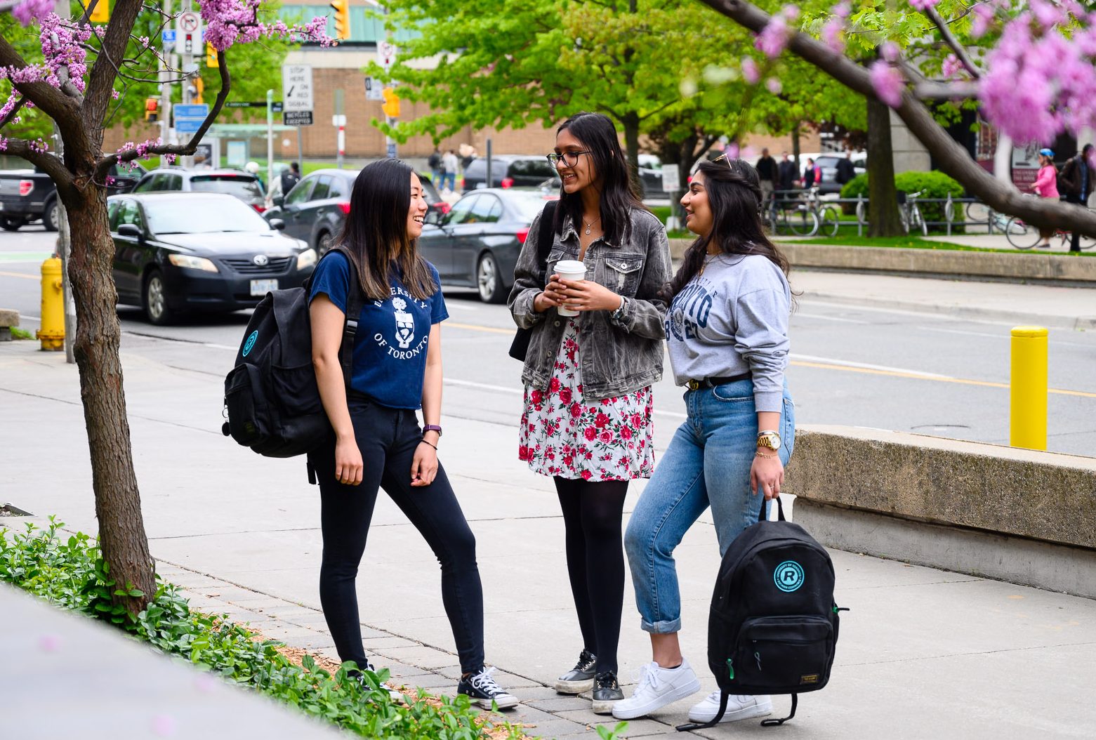 Students on sidewalk