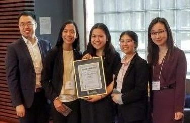 First place team in Boardroom Case Competition