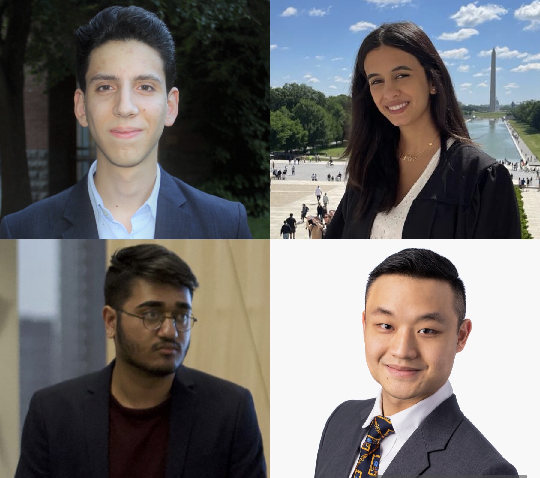 David Lio, Saba Malkawi, Nicholas Mukund Persaud Sachdev and Chaderic Ong, BCom '21