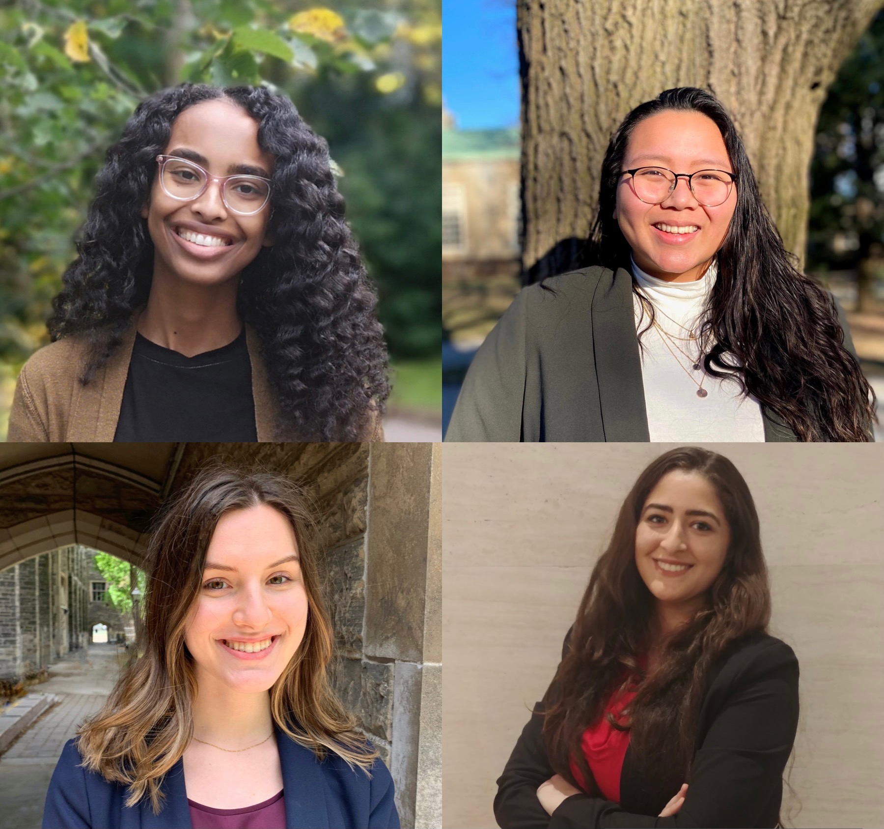 Jasmine Ali, Eclipse Malixi, Angela Bosenius, and Mona Omran, BCom '21