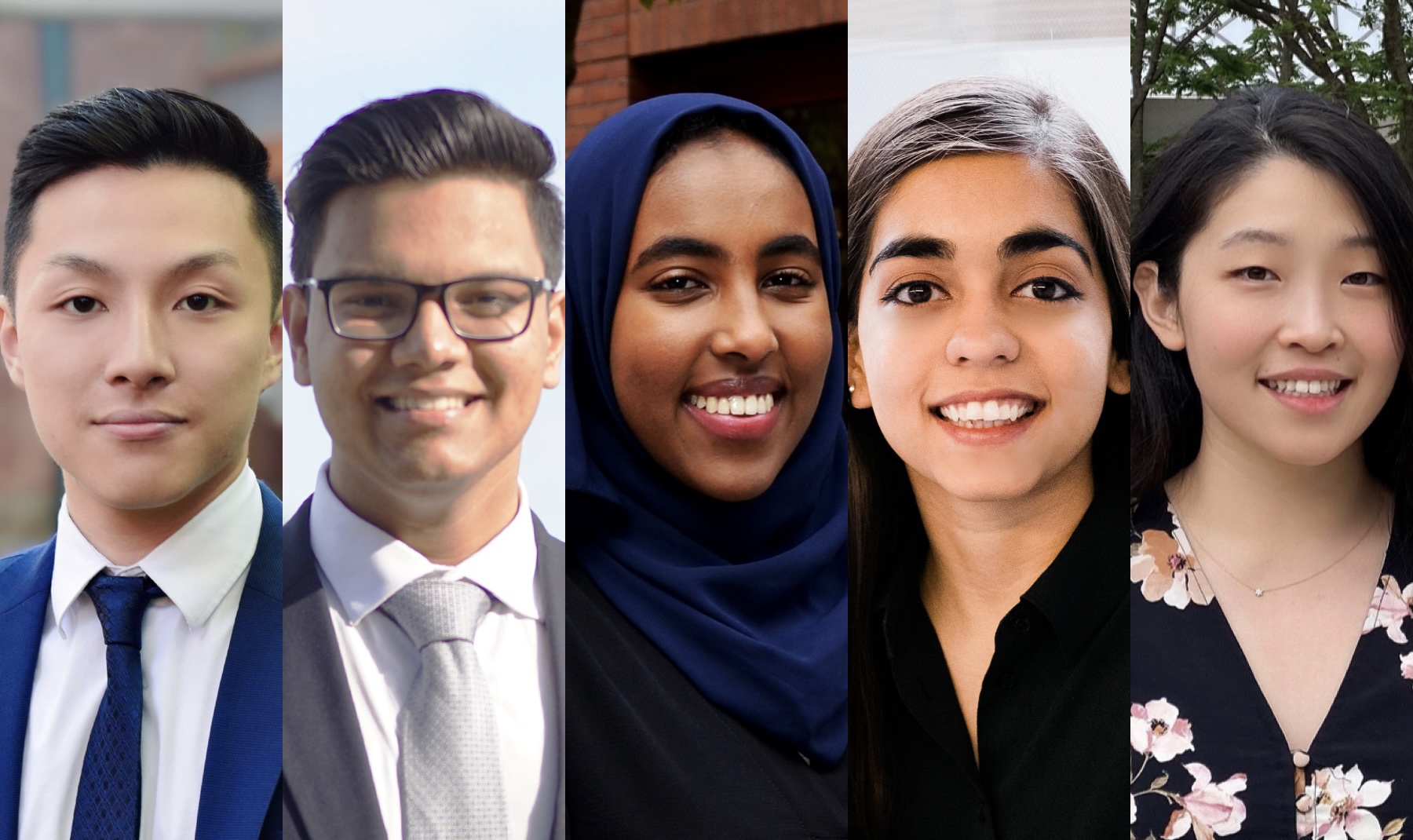 William Fu, Arbab Kamran, Aysha Mohammed, Mavish Siddiqui and Susanna Zhao, BCom '21