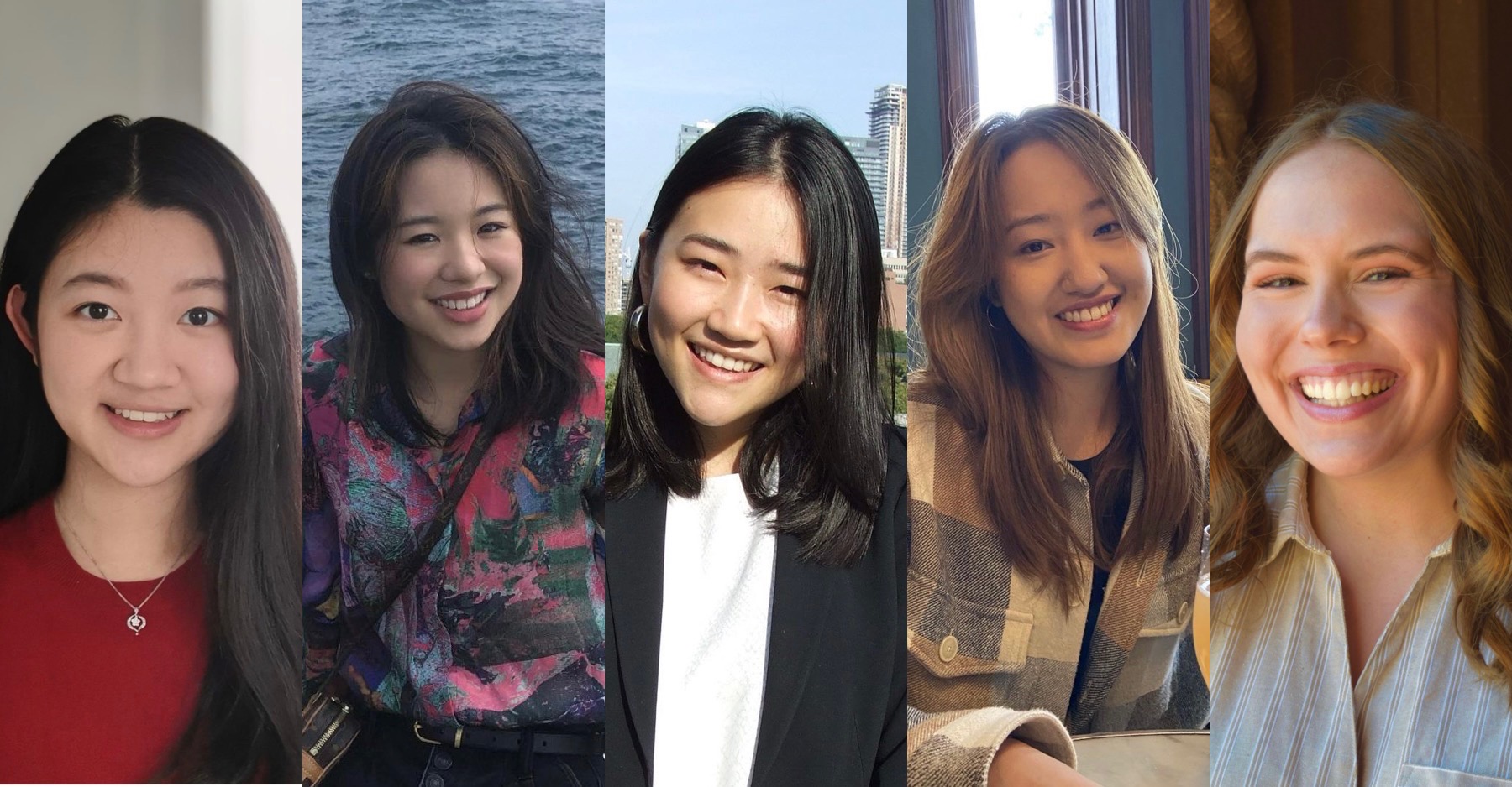 Kelly Cao, Kira Cheung, Megan Liu, Minyi Wang and Bronwyn Williams (BCom '22)