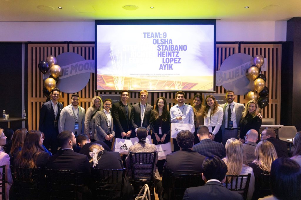 Students at an awards ceremony